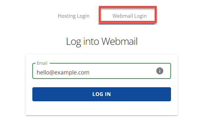 bluehost webmail
