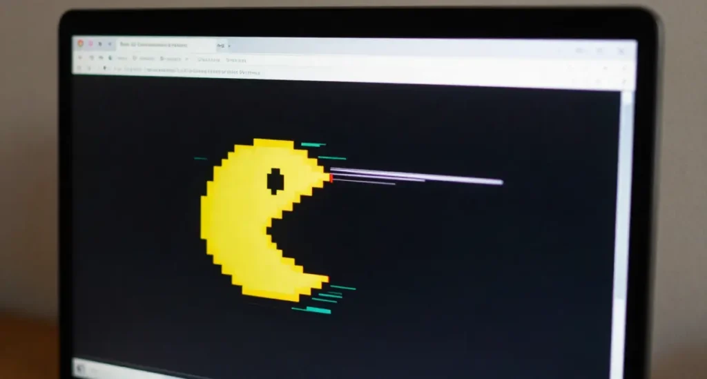 Pacman Line Running on Screen Online- What It Means and How to Fix It