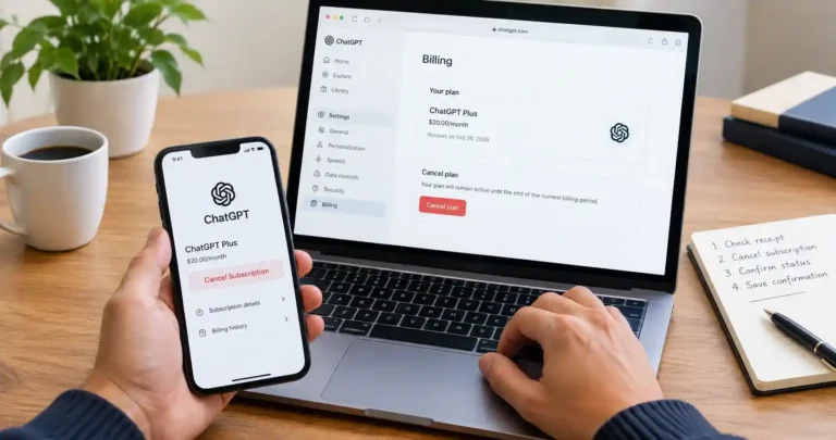 ChatGPT Cancel Subscription Guide for Web iPhone and Android