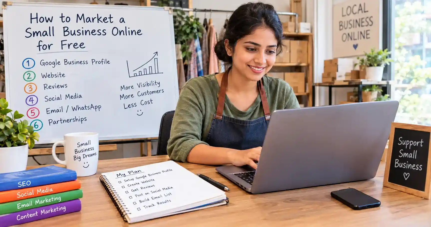 How to Market a Small Business Online for Free