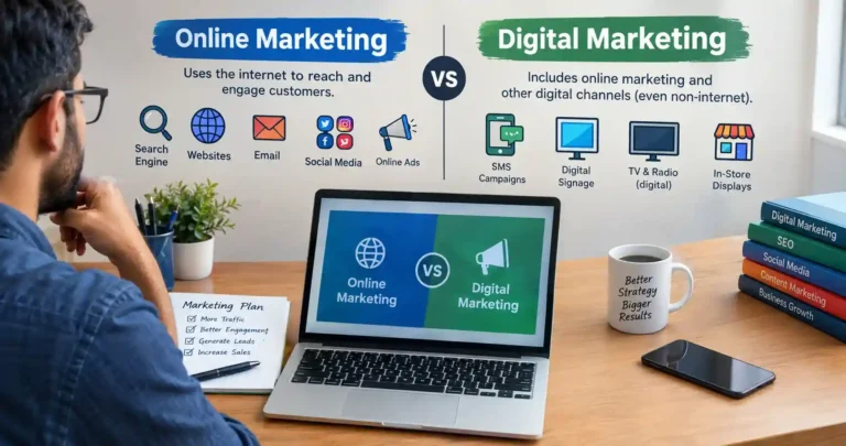 Online Marketing vs Digital Marketing: What Is the Difference?