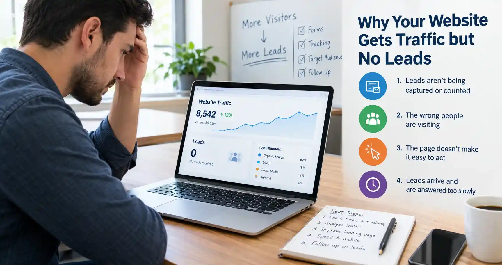 Why Your Website Gets Traffic but No Leads